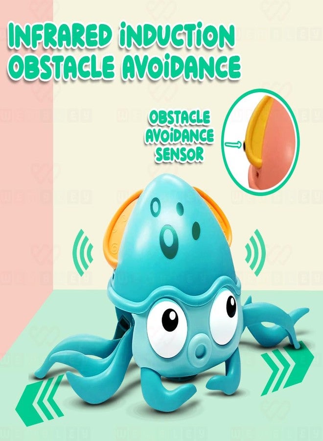 ويمبلي لعبة الأخطبوط الموسيقية القابلة لإعادة الشحن من ويمبلي | لعبة حسية تفاعلية للرقص والمشي والحركة للأطفال الرضع والصغار | نشاط ممتع لوقت الاستلقاء على البطن وهدية عيد ميلاد رائعة للأطفال - Image 4